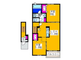 カーサ　フェリーチェの物件間取画像